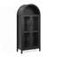 Armoire de rangement arquée moderne de style rétro avec lampe et armoire de salon-753415383