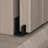 U-Shape Adjustable Wall-Mounted Door Bottom Metal Steel Floor Guide