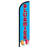 Double Sided 138'' H x 30'' W Polyester Feather Banner