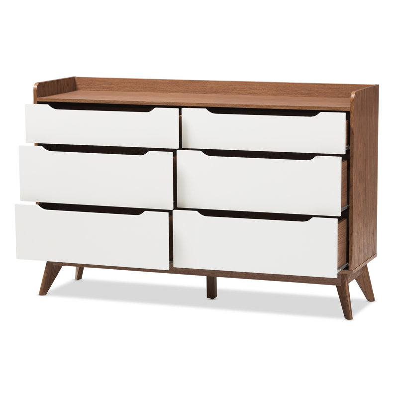 Severine 142cm W 6 - Drawer Chest of Drawers