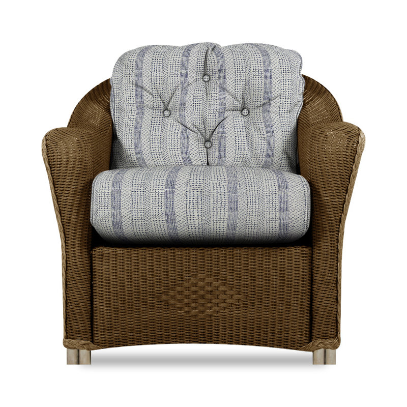 Reflections Outdoor Lounge Chair, Bark, Rollo Linen