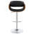 Black And Chrome Adjustable Bar Stool