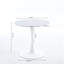 Table de cuisine blanche avec pieds en métal - stable, simple à assembler, facile à nettoyer, avec plateau en marbre et facile à assembler, caractéristique