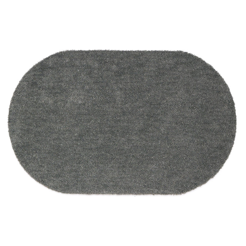 My Mat Soft Bathroom Oval bath mat, Grey