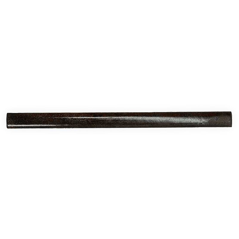 Emery .5x8 Handmade Crackled Glossy Terracotta .25 Round Bullnose, Copper