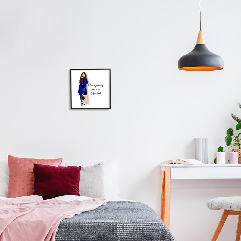 Bb-549-Encadré «Life's A Journey», Giclée encadrée noir minuit, H 12 po x l 12 po x P 1,5 po