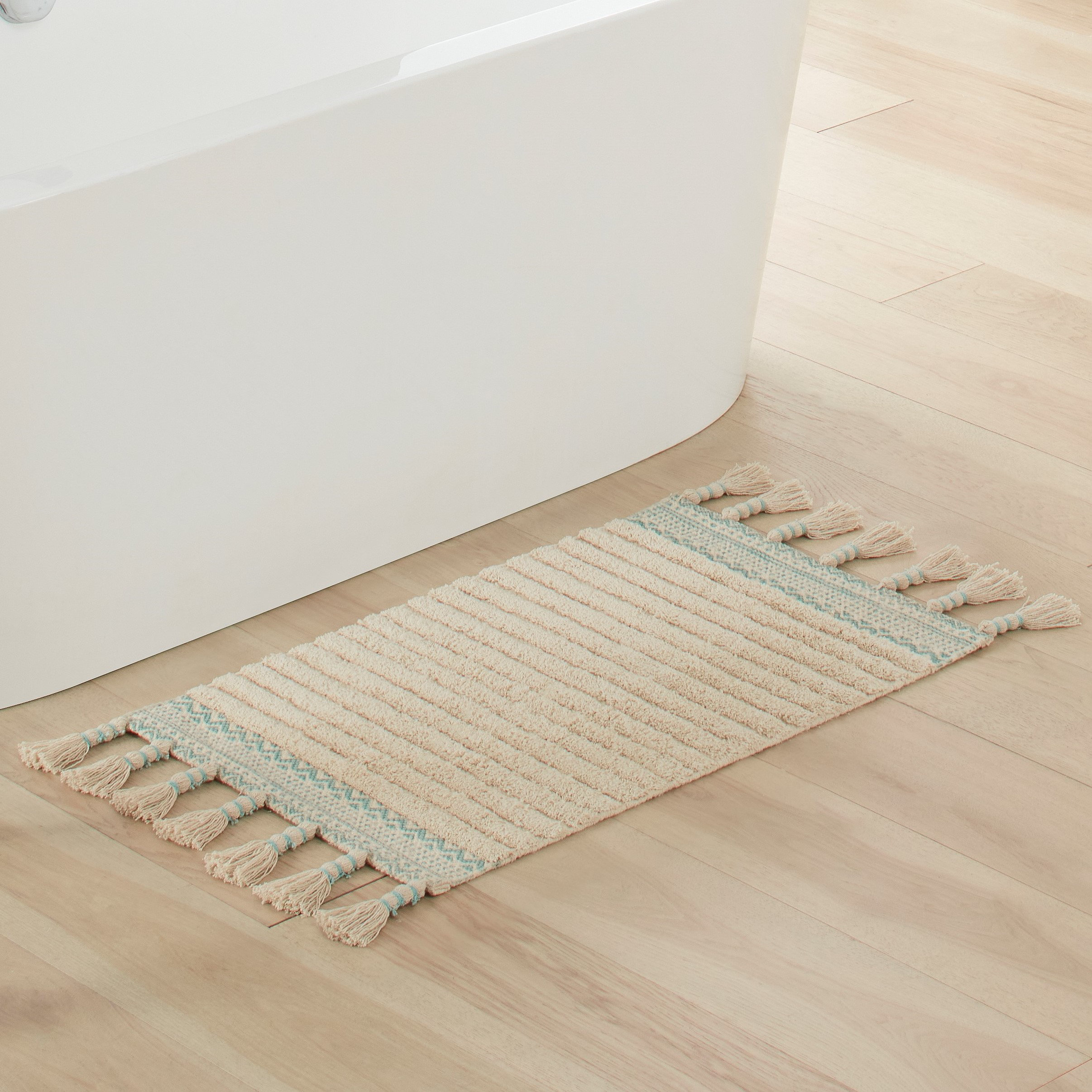 Lucky Brand Demian Fringe Cotton Bath Rugs & Reviews | Wayfair