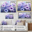 Purple Morning Glory Graceful III Framed On Canvas Print-316874440-316874443