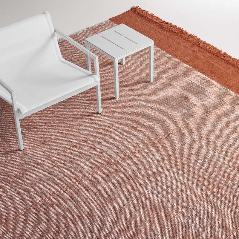 Headwind Striped Area Rug in Copper, Rectangle 8' x 10'