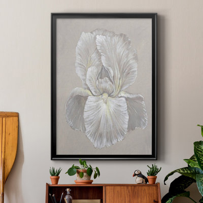 White Iris I, reproduction encadrée de qualité supérieure - prête à être accrochée