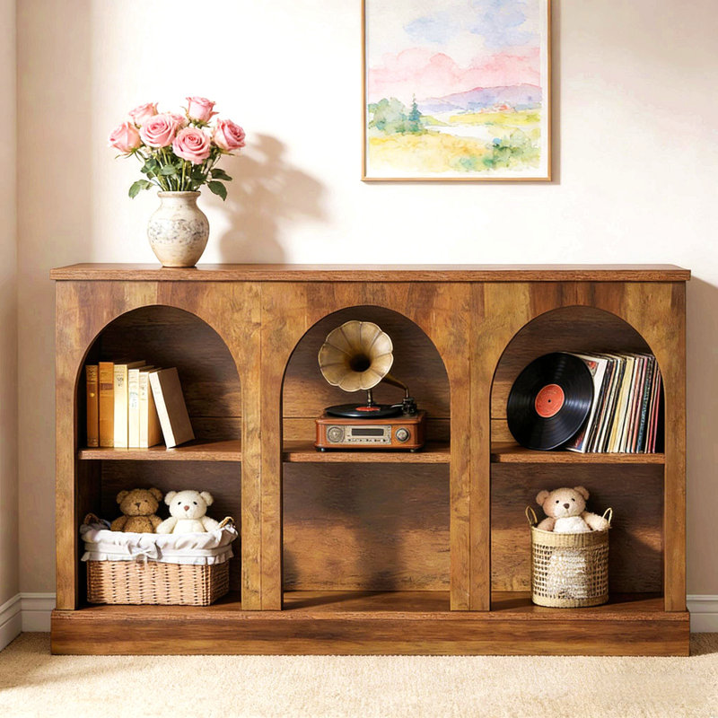 Table d'appoint rustique, table d'entrée pratique, console