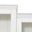 3-Pieces Bookcase Display Cabinet With 5 Colors Adjustable LED Ceiling Light, Retro Style Bookshelves With Tempered Glass Shelves For Living Room,Office,Studio Or Workspace