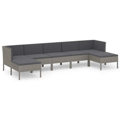 Trasen 23.6" Wide Square Patio Sectional Set with Cushions