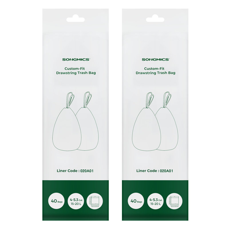 44.5×60cm Trash Bags - 40 Count