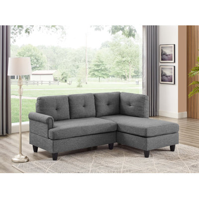Upholstered L-Shaped Sectional Right Hand Facing
