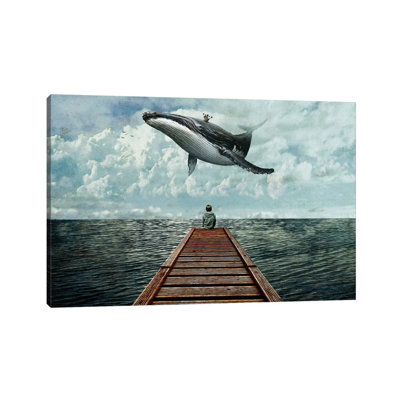 Pier by Seamless - Gallery-Wrapped Canvas Giclée on Canvas, Wrapped Canvas, 20.32 cm H x 30.48 cm W