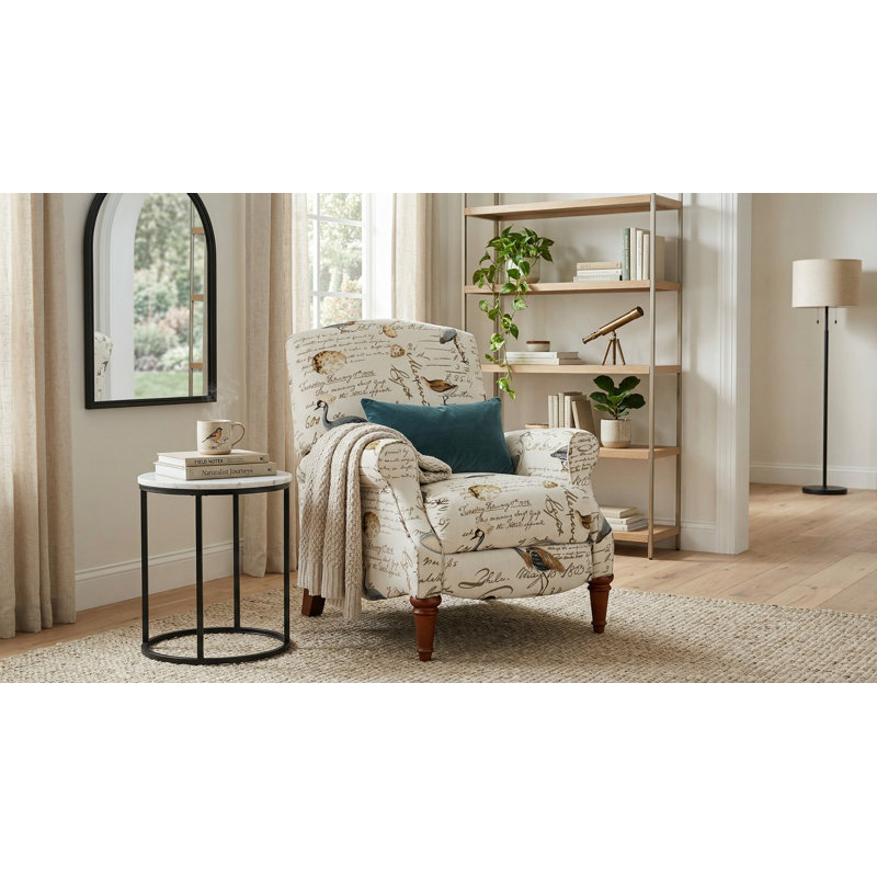 Fauteuil inclinable Groover avec deux positions d'inclinaison, Gris / brun / ivoire