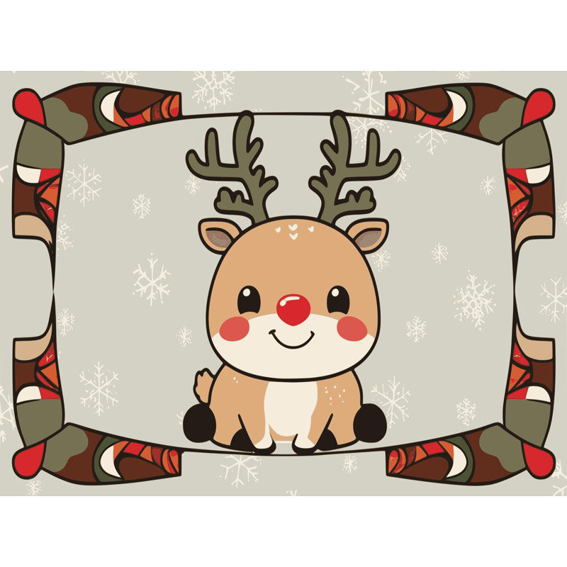 Tapis vacances de Noël The Holiday Aisle®, Rectangulaire 8 pi x 12 pi