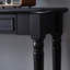 Console rectangulaire en bois massif noir-886893839