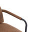 Chaise de salle à manger avec cadre en fer, ensemble de 2 espresso-849111339-849111253