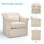 Fauteuil d'appoint pivotant 30 po avec coussin lombaire-626750000