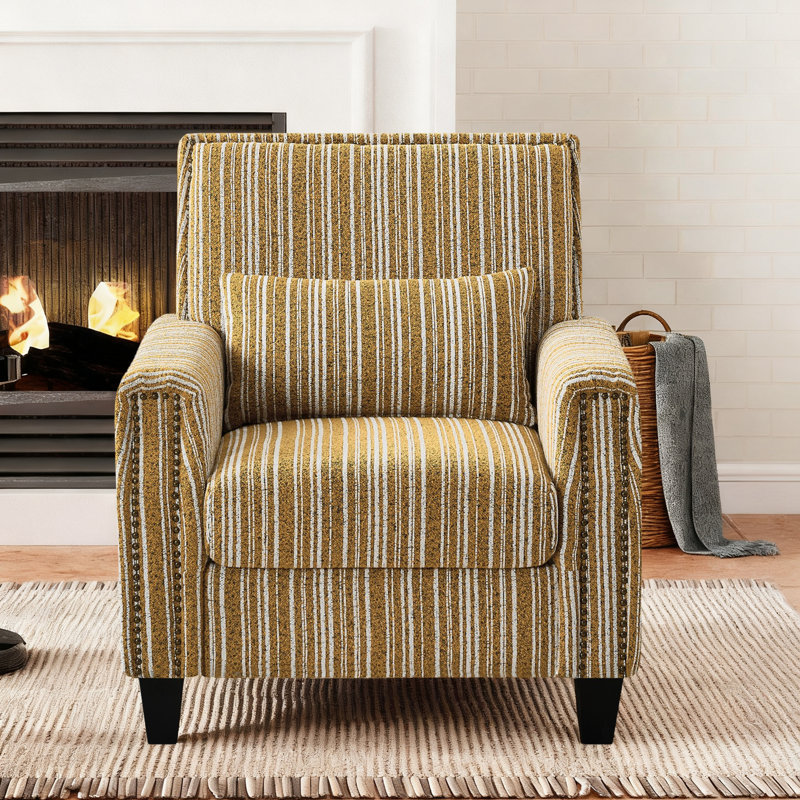 Fauteuil d'appoint 32,5 po, Jaune
