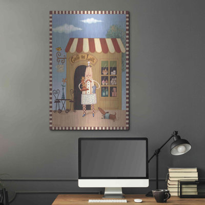 Winston Porter 'Chef 6 Cafe Au Lait' by Viv Eisner, Metal Wall Art