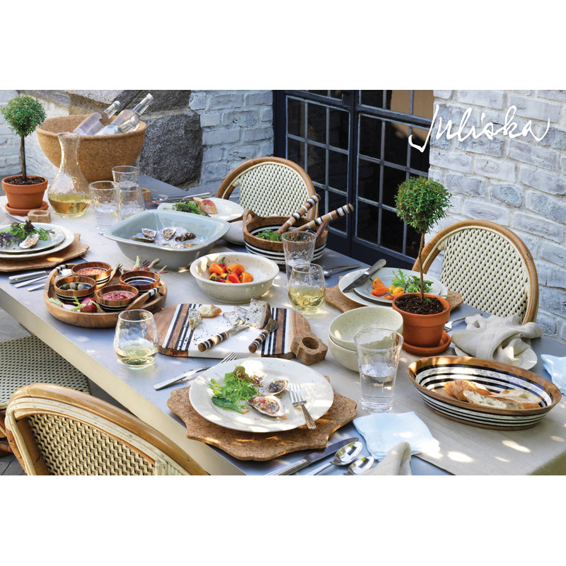 Stonewood Stripe 15" Serving Board with Spreader