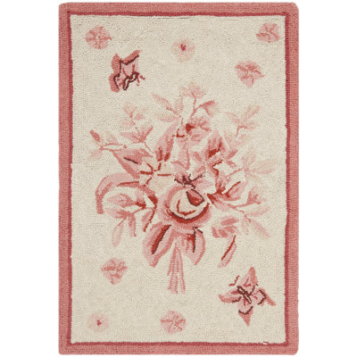 Jonsson Hand Hooked Wool Floral Rug