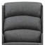 Chaise berçante Fabien en tissu gris