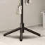 Black Solid Wood Vertical Coat Rack, Stable Triangular Base, Adjustable Multiple Hooks, Easy Assembly, Versatile Storage For Multiple Scenarios.