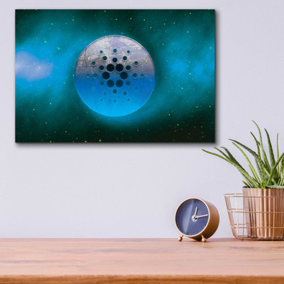 'Cosmic Crypto Cardano' by Epic Portfolio, Acrylic Glass Wall Art