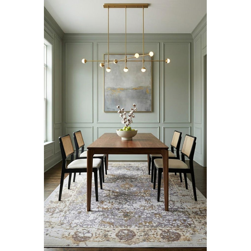 Distressed Abstract Hand-Carved 5X8 Modern Rug
