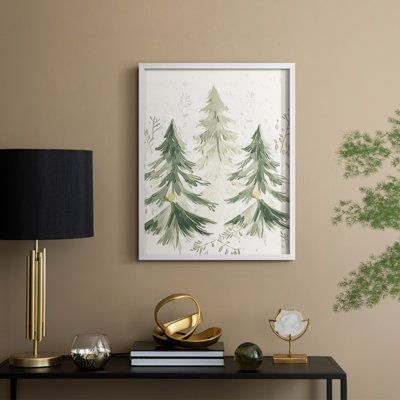 «Christmas Holiday Art CD III», reproduction encadrée - bois massif