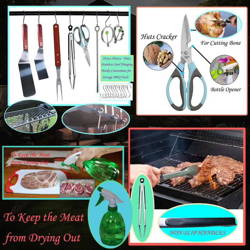49 pièces d'accessoires de barbecue pour barbecue