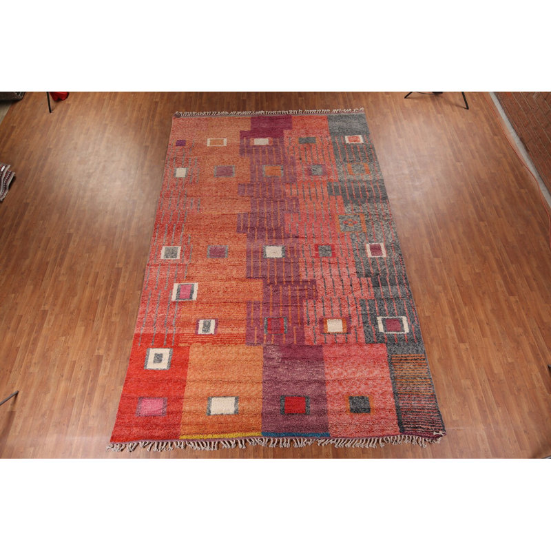 Tapis oriental marocain moelleux 9 x 14