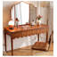 Coiffeuse de buis vintage américaine avec miroir pour chambre à coucher