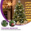 Arbre de Noël artificiel 7,5 pi avec 11 modes d'éclairage pré-installés-1502015132