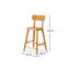 Counter Stool with Solid Wood Frame-1299160319