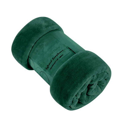 Fleece Throw Blanket Super Soft Warm Cosy Decorative Blanket for Sofa Couch Bed Living Room Bedroom Lightweight Comfort Snuggle