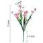 Porche de jardin 12 plantes artificielles en plastique résistant aux UV-1456313637