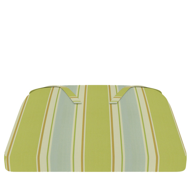 Indoor/Outdoor Dining Chair Seat Cushion, Huntington Green Tea