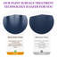 Ensemble de commode 3 pièces avec commode 7 tiroirs et 2 commodes 3 tiroirs, bleu