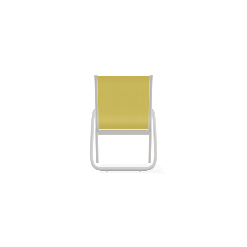 Fauteuil de patio Gardenella, Neige texturée, Jaune 43D