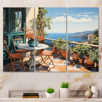 " La Dolce Italian Coast I " 3 - Pieces