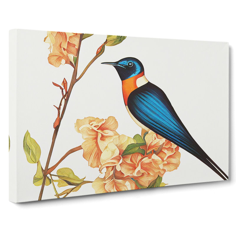 Daring Swallow Bird - Wrapped Canvas, 50cm H x 76cm W x 3cm D