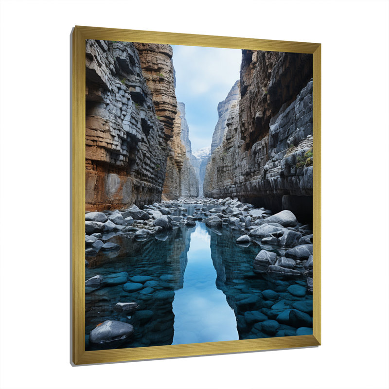 «Baelor Canyon Photo Eternels Eternels I», reproduction sur toile, H 32 po x l 24 po x P 1 po, Encadrement doré