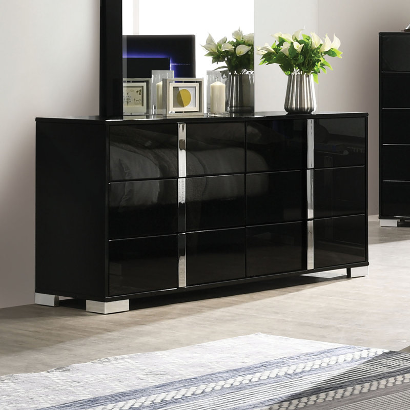 Duckworth 6-Drawer Dresser, Black