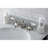 Kingston Brass Heritage Two-Handle 3-Hole Deck Mount Widespread Bathroom Faucet with Brass Pop-Up Drain-136997082