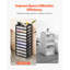 Organisateur de rangement en plastique, grande capacité à 10 niveaux avec plateau de rangement, cadre noir seulement, rangement en PP multifonctionnel pour objets de bureau, fournitures d'art et d'artisanat